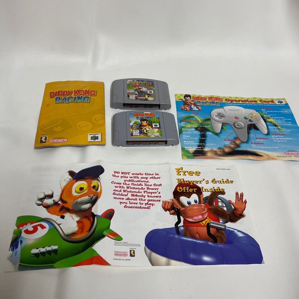 Mario kart Diddy Kong Nintendo 64 games